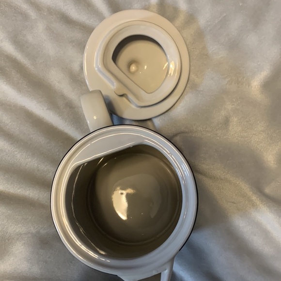 Hearth & hand magnolia stoneware plaid tartan coffee tea pot cream lid christmas - Picture 4 of 8